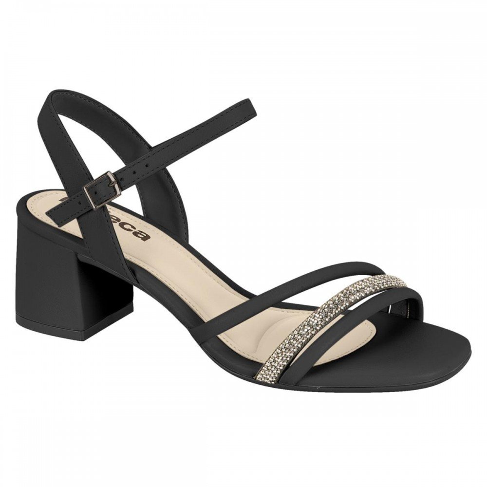 Sandalia Moleca 5496.113 Salto Bloco Feminino