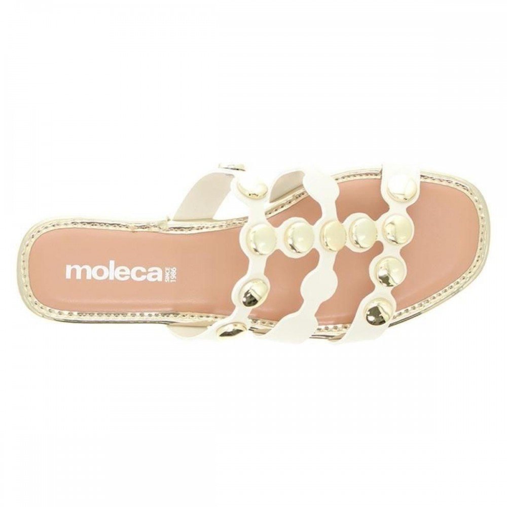 Chinelo Moleca 5435.549 Rasteira Feminino Branco 5