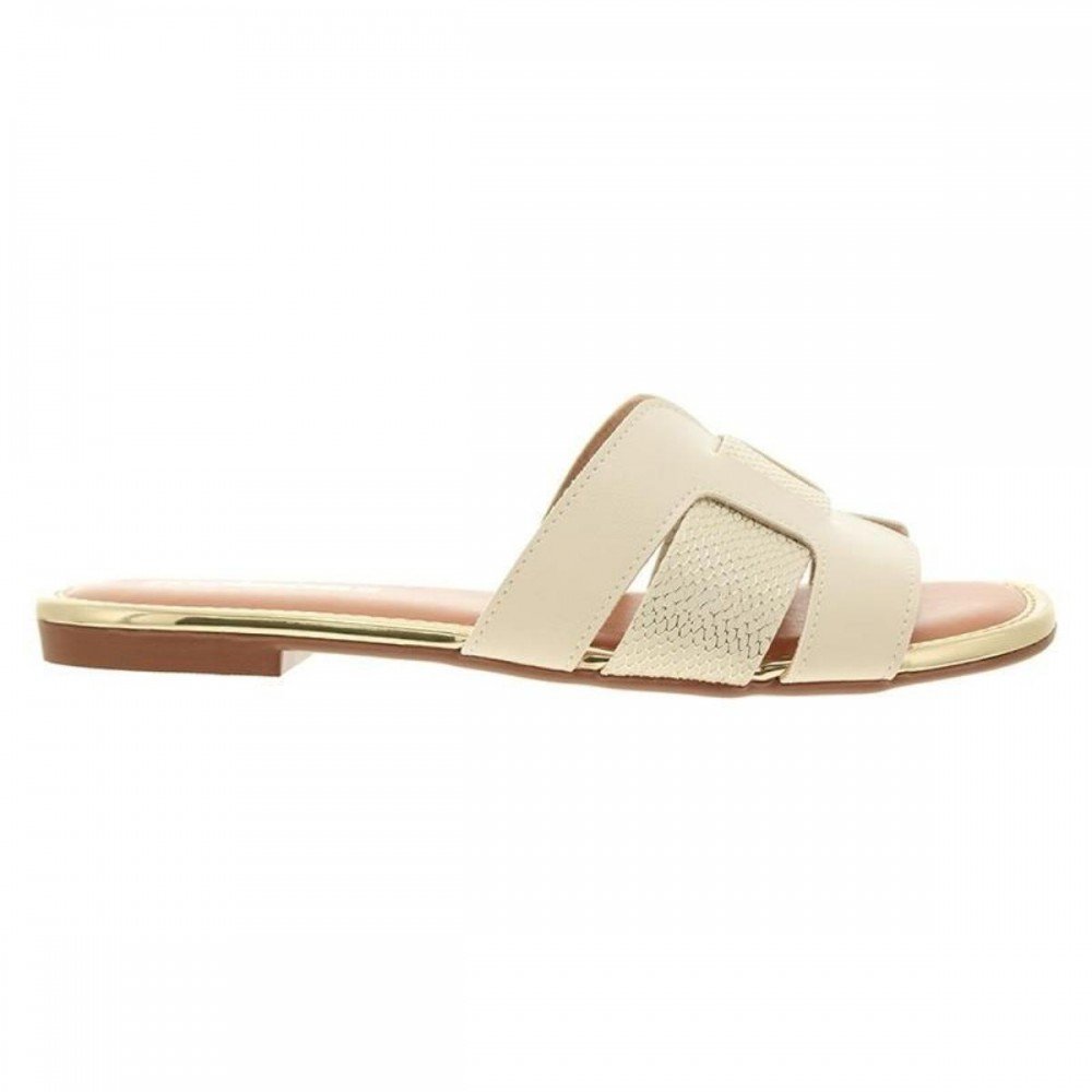 Chinelo Moleca 5435.553 Slide Feminino Branco 4