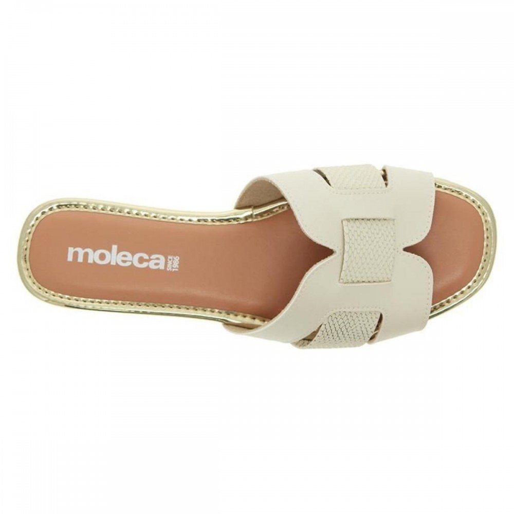 Chinelo Moleca 5435.553 Slide Feminino Branco 5