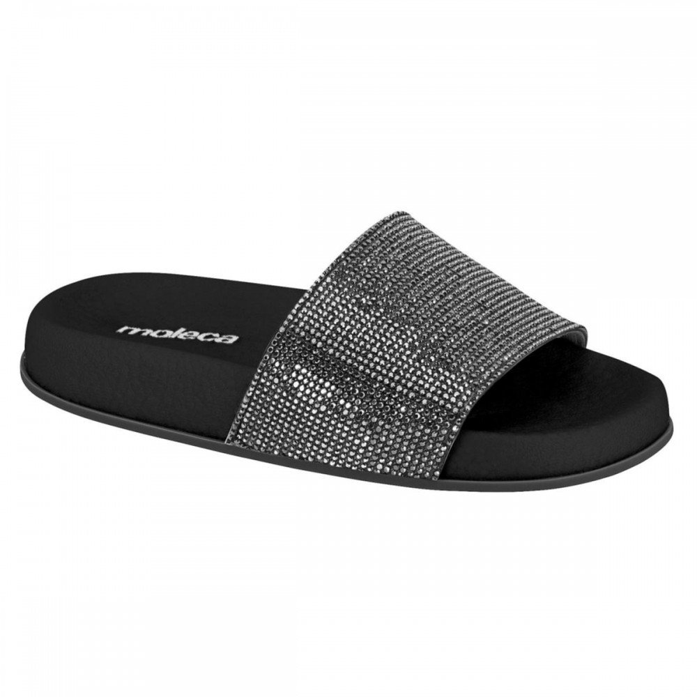 Chinelo Moleca 5538.106 Slide Gliter Feminino
