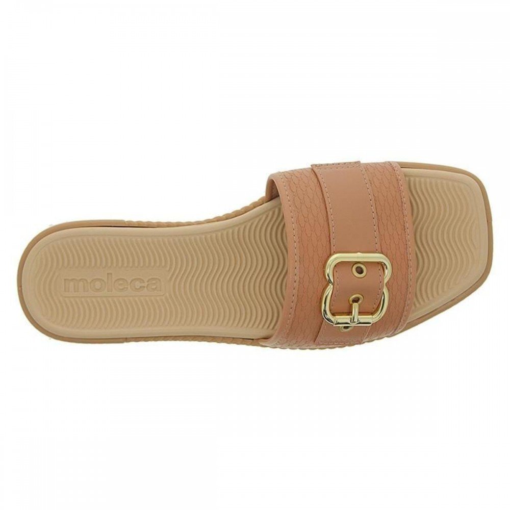 Chinelo Moleca 5494.119 Slide Feminino Bege 3