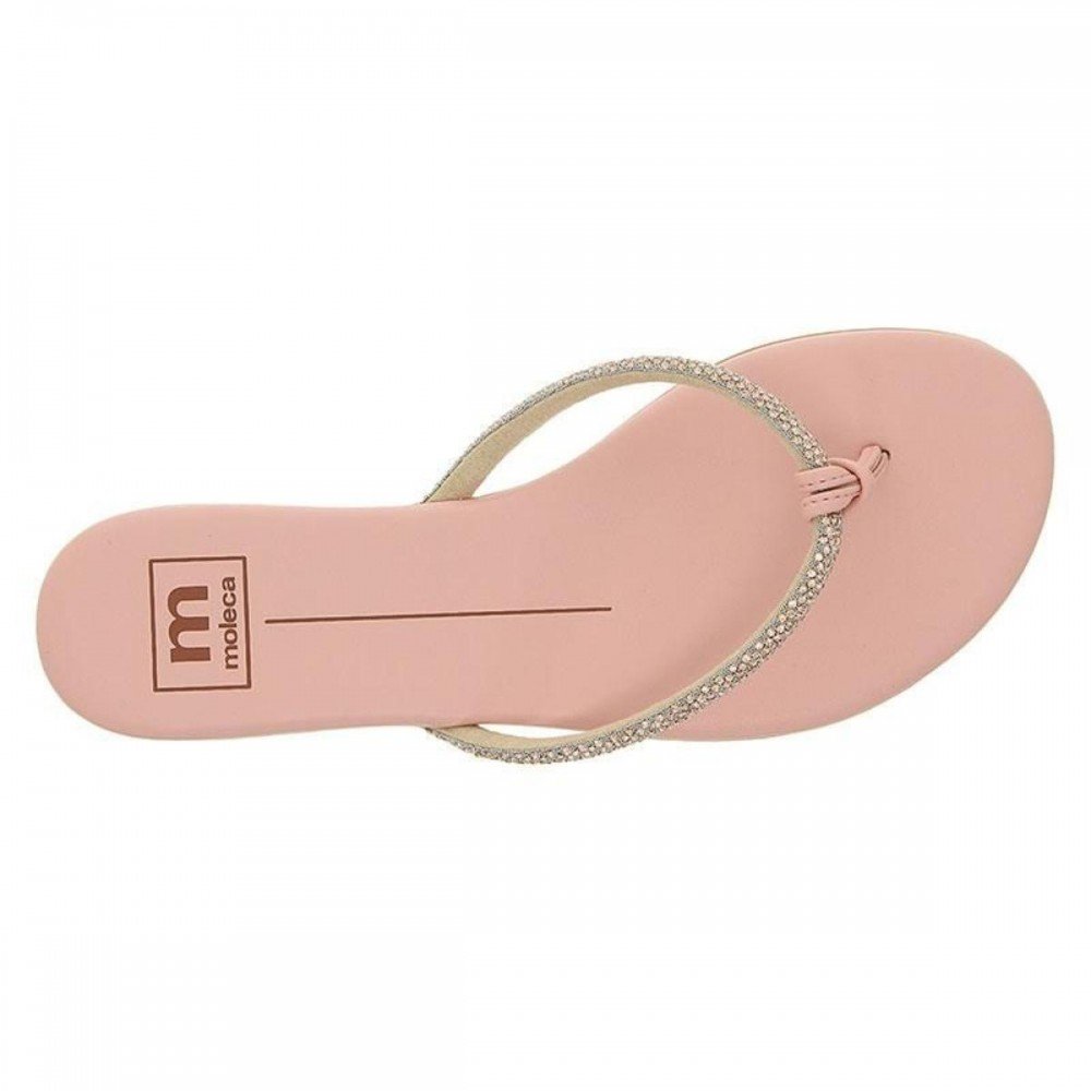Chinelo Moleca 5557.103 Rasteira Dedo Feminino Rosa 5