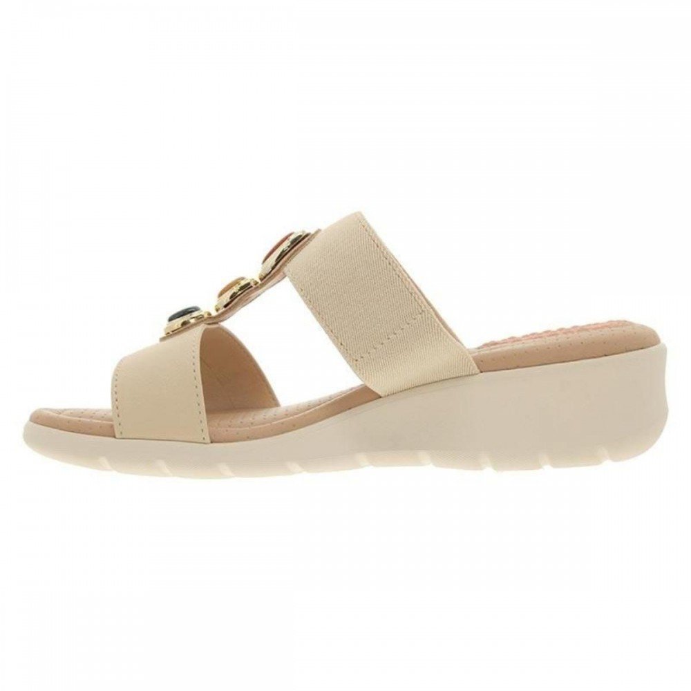 Tamanco Modare 7190.107 Anabela Feminino Off White 2