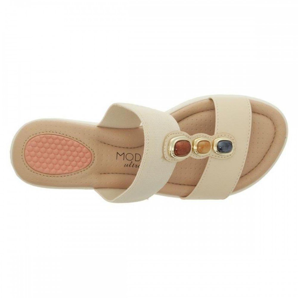 Tamanco Modare 7190.107 Anabela Feminino Off White 5