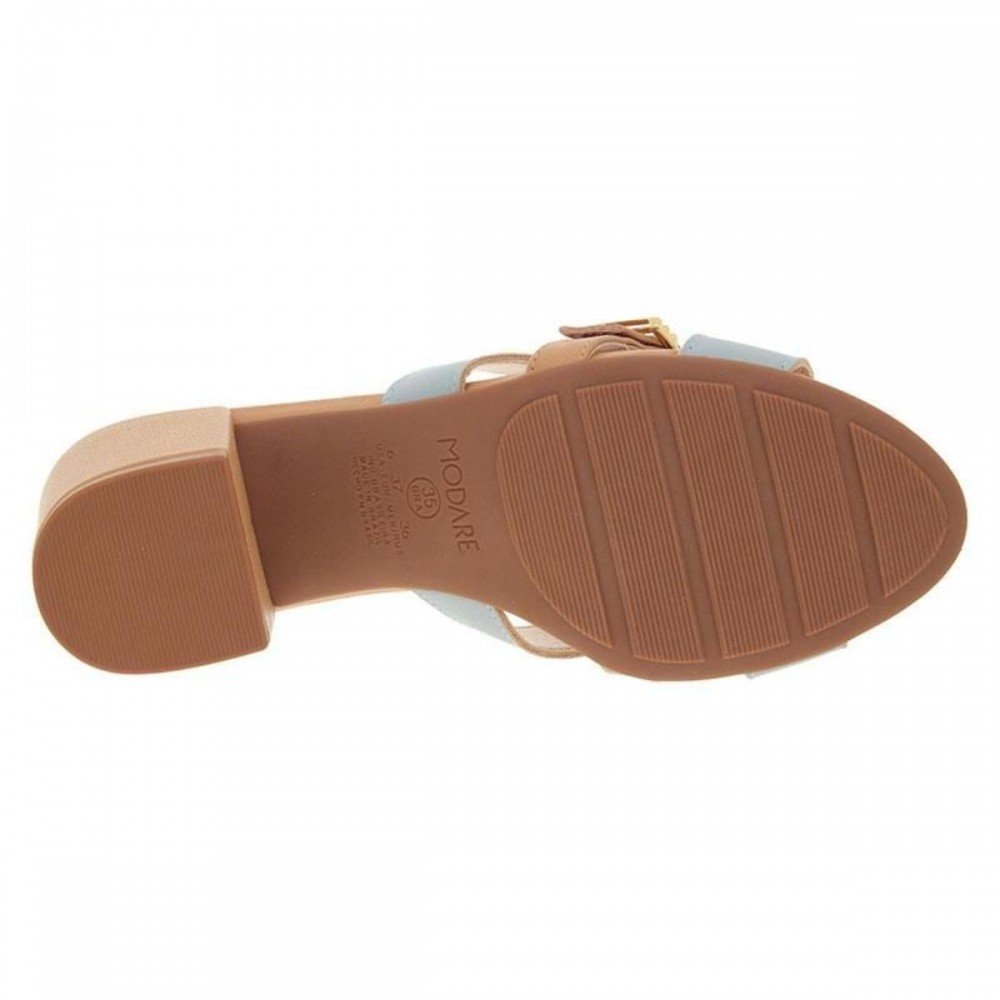 Tamanco Modare 7109.483 Salto Bloco Feminino Azul 6