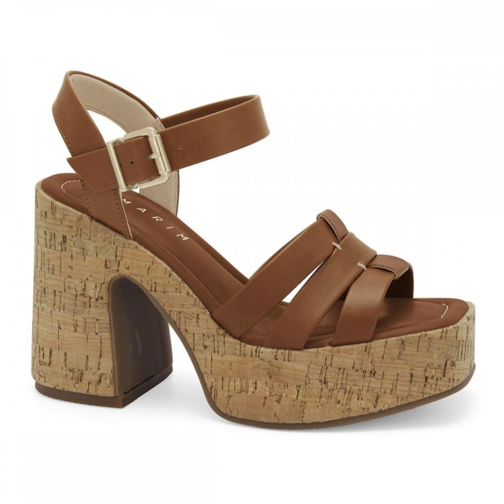 Sandalia Ramarim 2535204-1 Salto Bloco Meia Pata Feminino