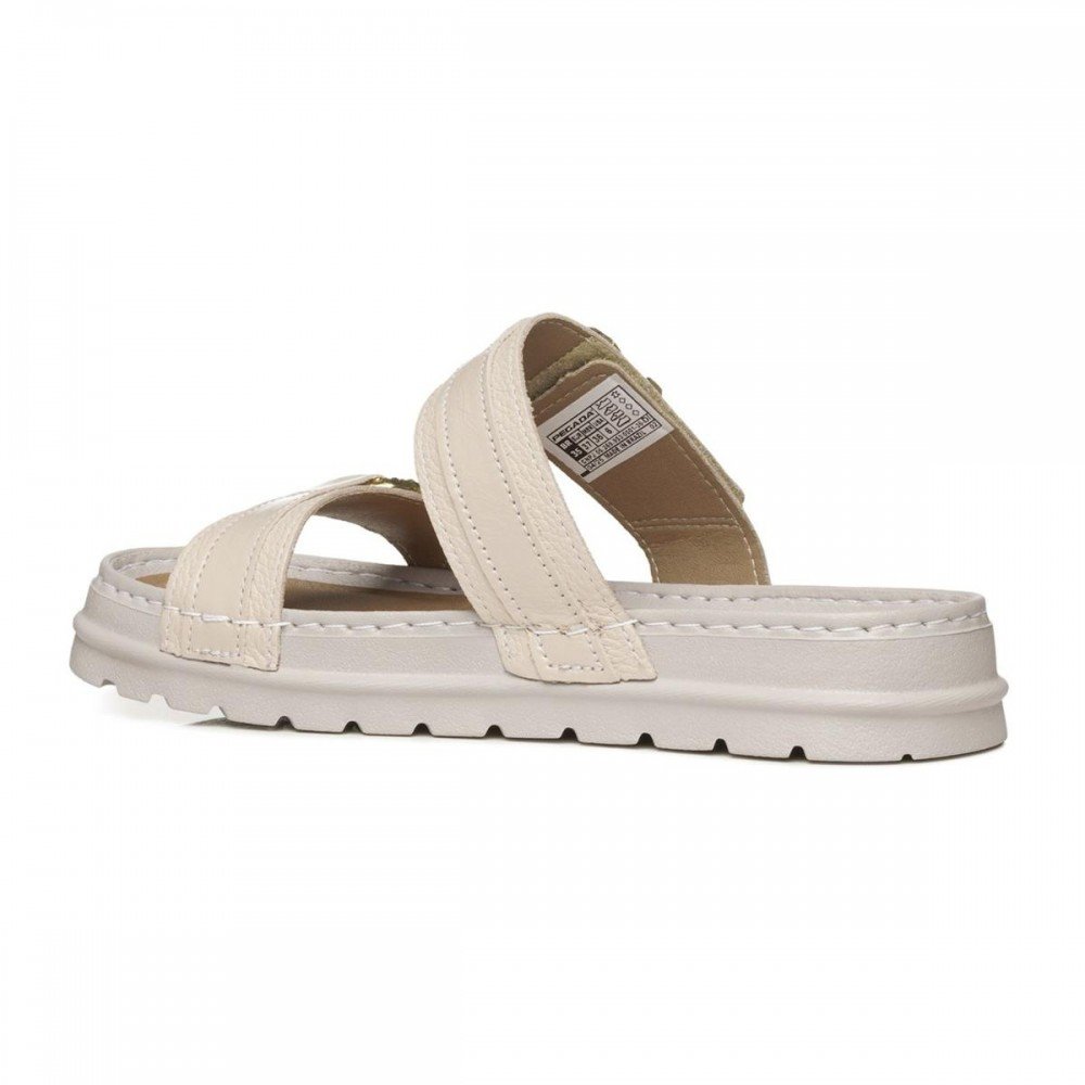 Chinelo Pegada 234703-01 Fivelas Feminino Branco 2