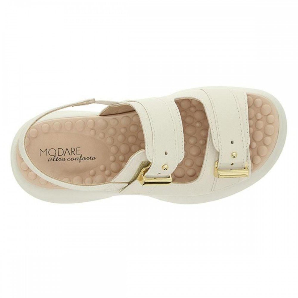 Sandalia Modare 7210.208 Flatform Feminino Off White 3