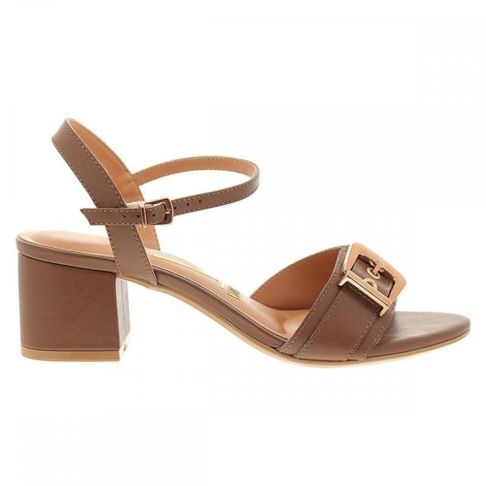 Sandalia Vizzano 6291.1184 Salto Bloco Feminino Marrom 3