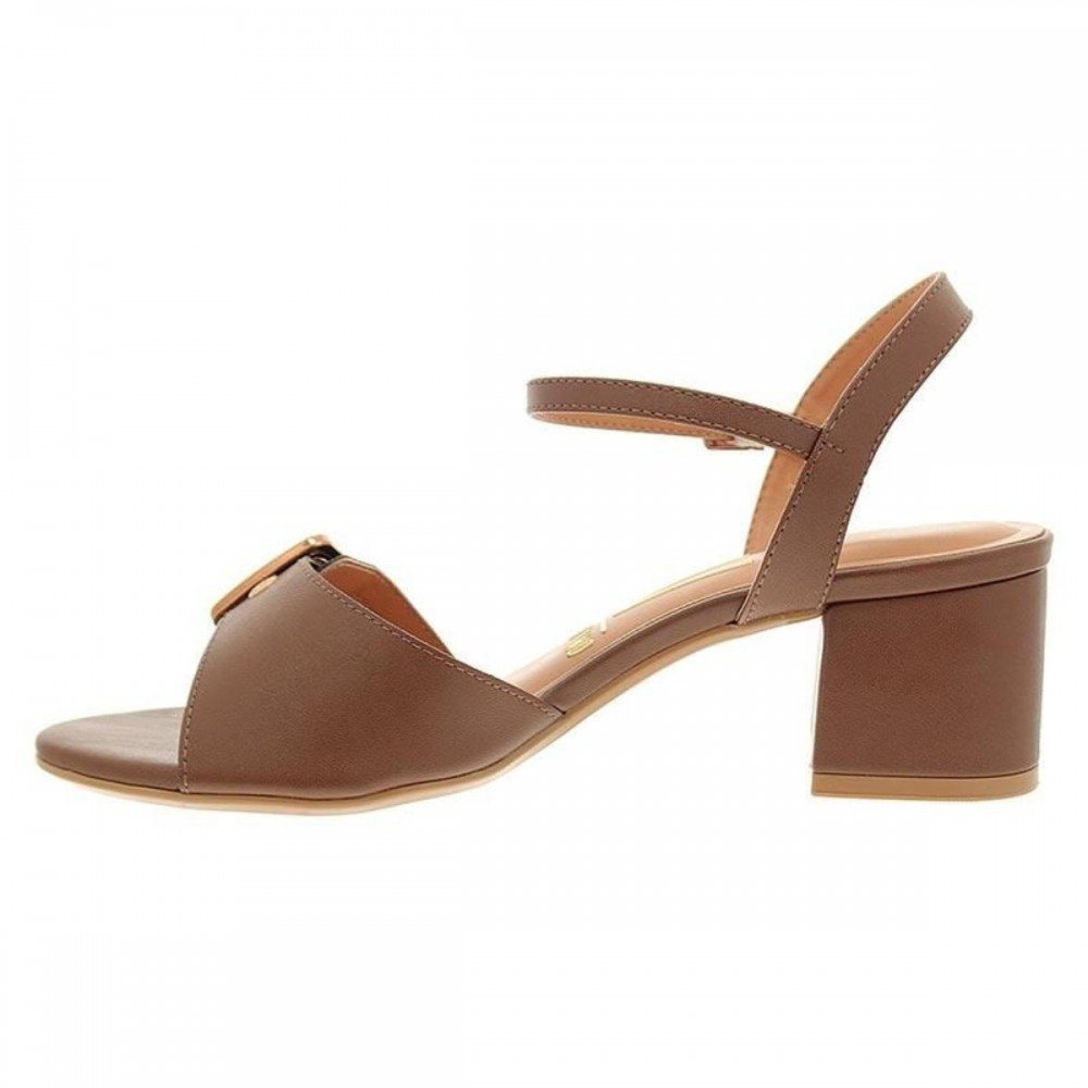 Sandalia Vizzano 6291.1184 Salto Bloco Feminino Marrom 4