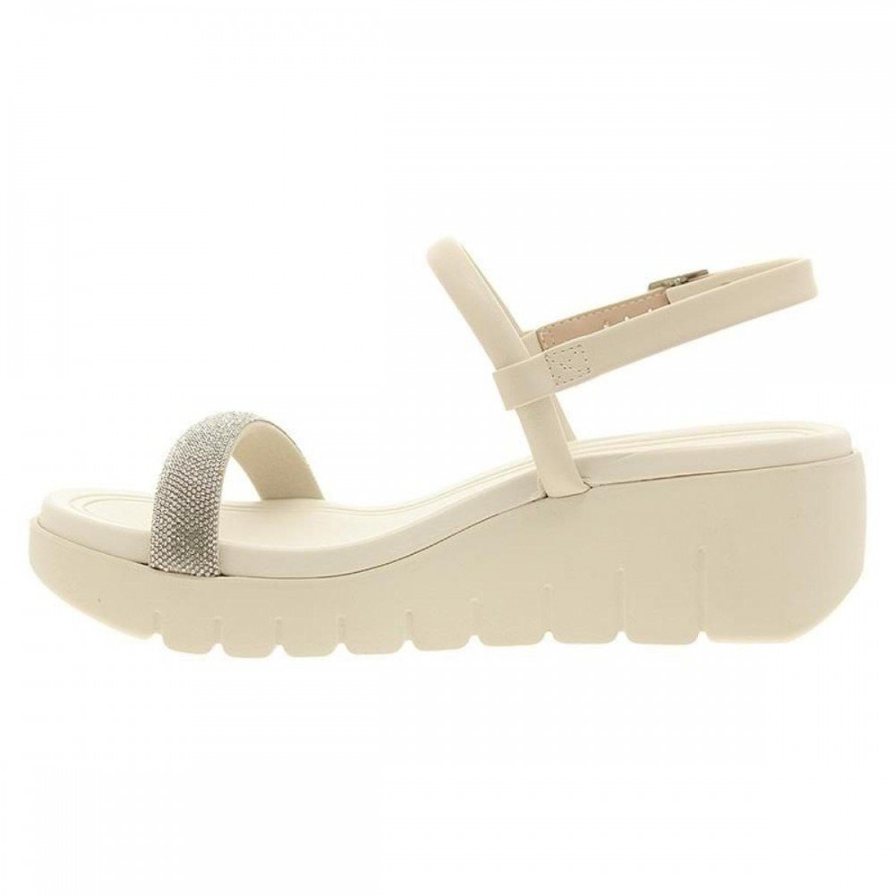 Sandalia Moleca 5536.106 Anabela Feminino Branco 2