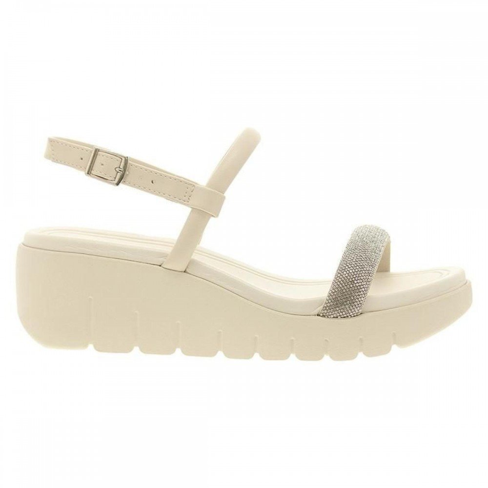 Sandalia Moleca 5536.106 Anabela Feminino Branco 4