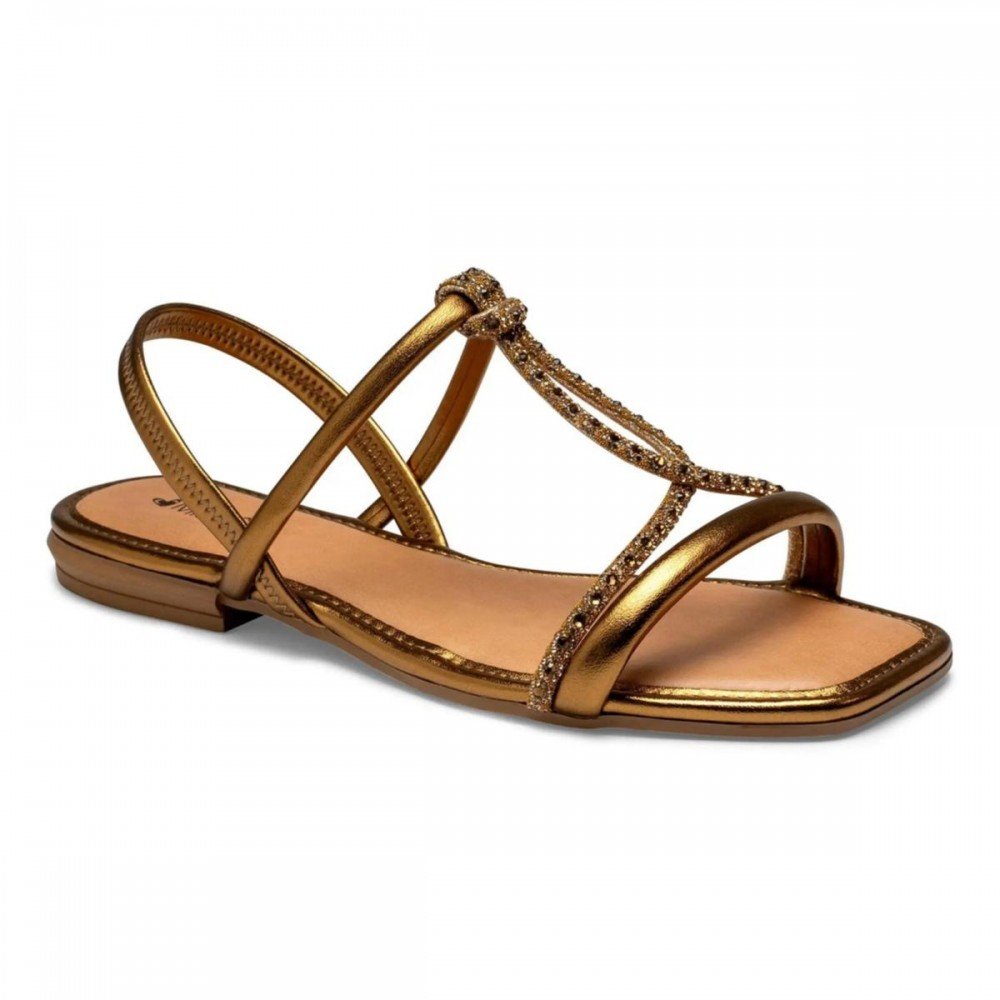 Sandalia Mississipi Mf842 Metalizado Feminino