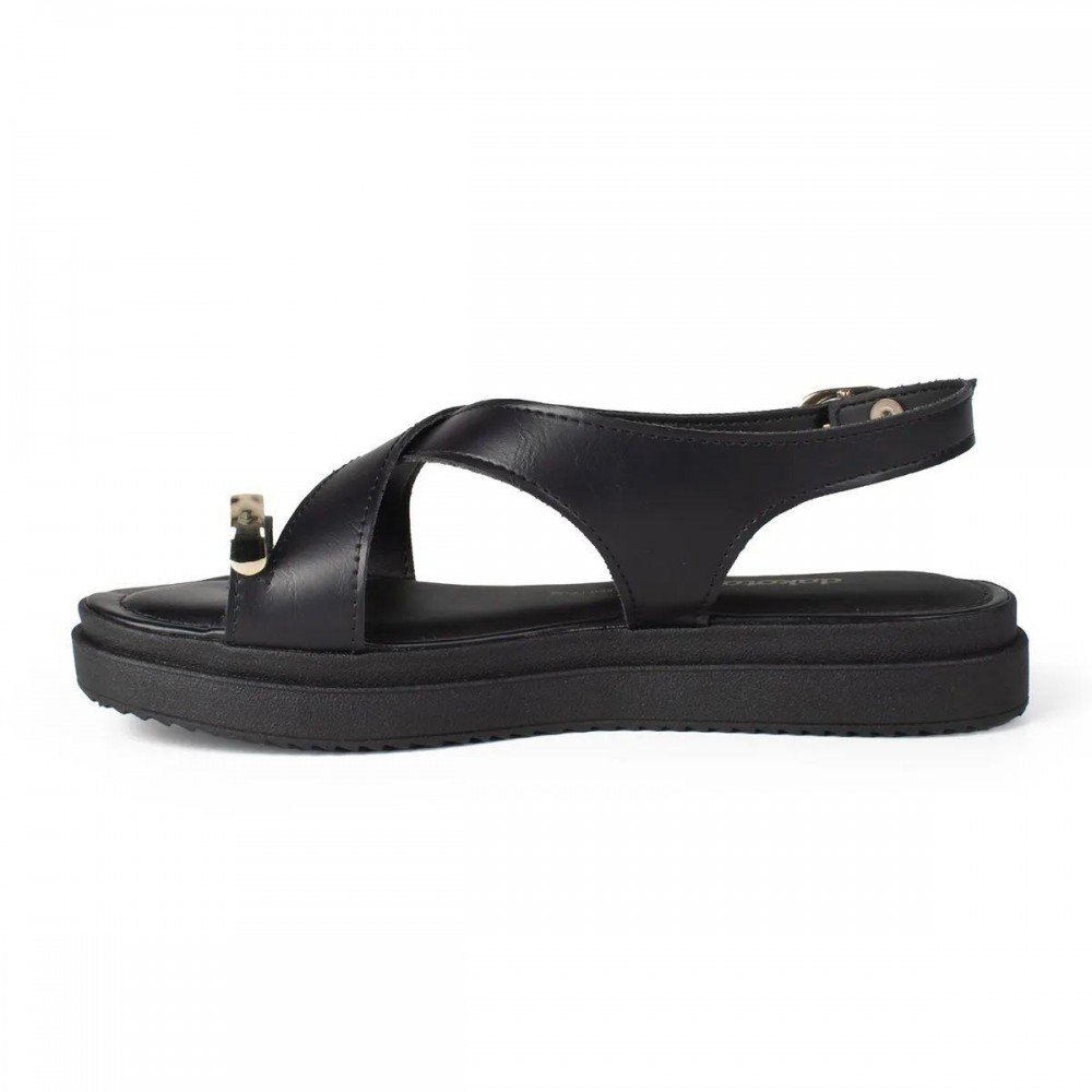 Sandalia Dakota Y9283 Flatform Feminino Preto 2