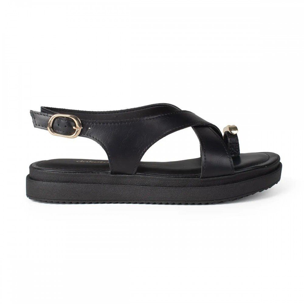 Sandalia Dakota Y9283 Flatform Feminino Preto 4