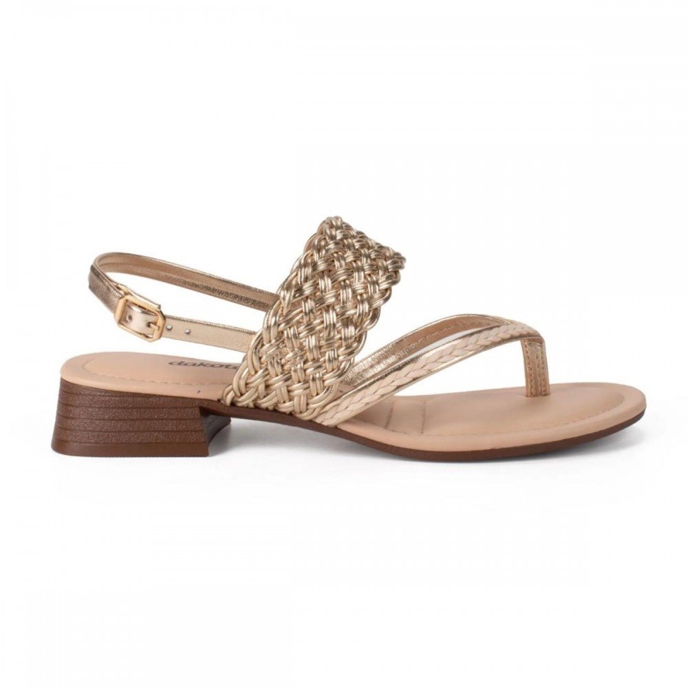 Sandalia Dakota Y9483 Saltinho Feminino Bege 4