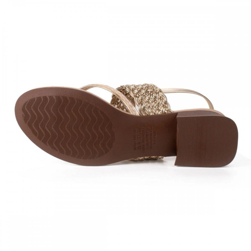 Sandalia Dakota Y9483 Saltinho Feminino Bege 7