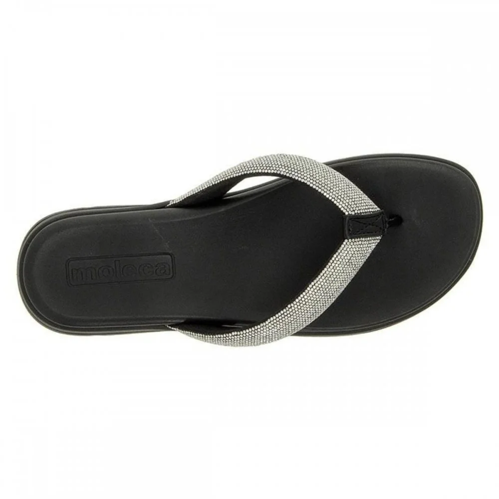 Chinelo Moleca 5490.121 Papete Dedo Feminino Preto 5