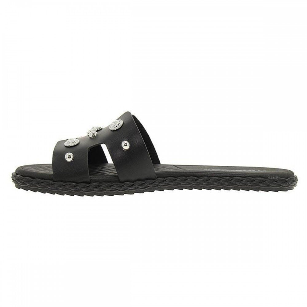 Chinelo Moleca 5452.254 Rasteira Slide Feminino Preto 2
