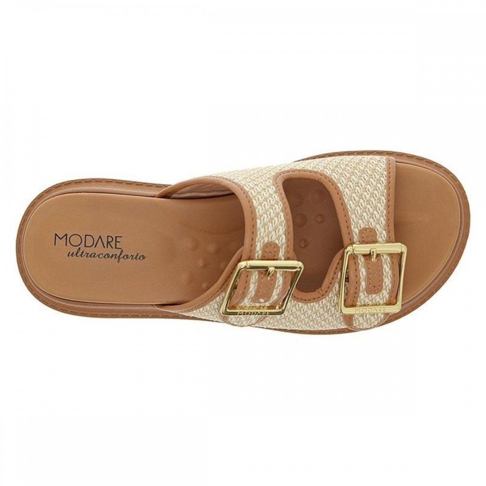 Chinelo Modare 7200.104 Flatform Feminino Camel 5
