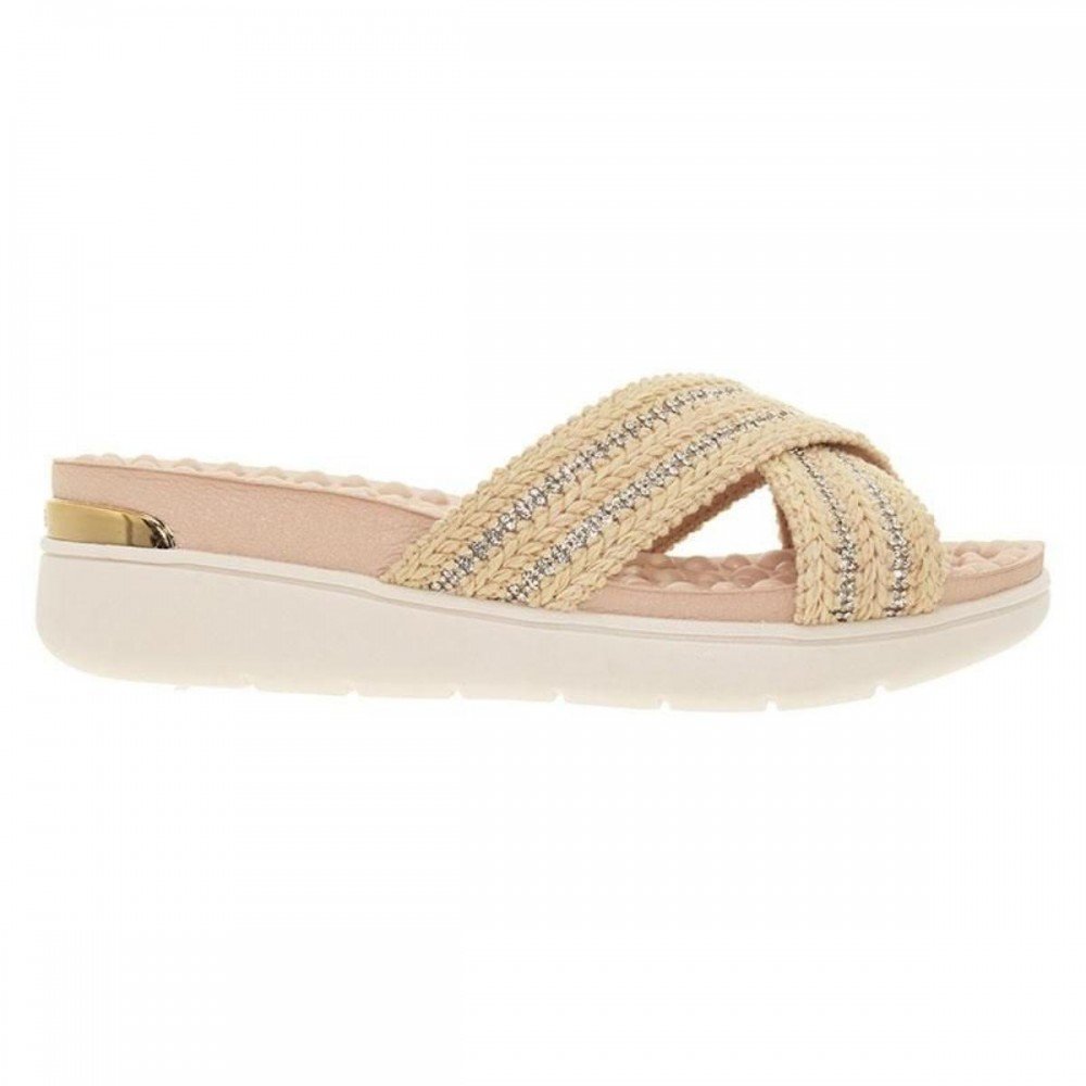Chinelo Modare 7151.139 Anabela Feminino Bege 4