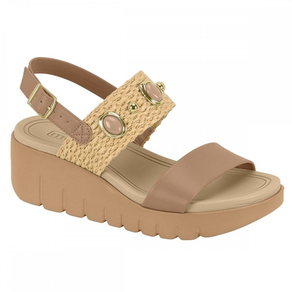Sandalia Moleca 5536.110 Anabela Feminino