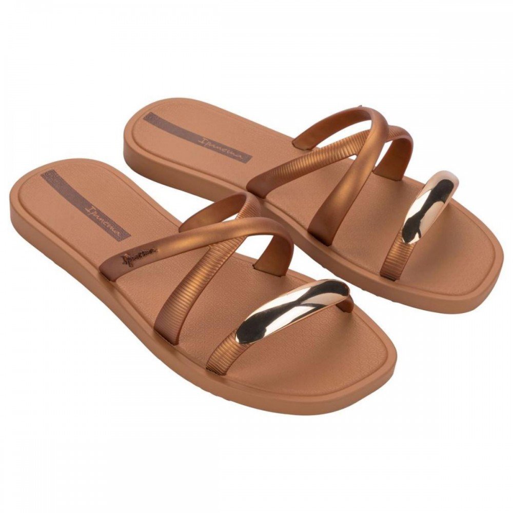 Chinelo Ipanema 27380 Metal Chic Slide Feminino