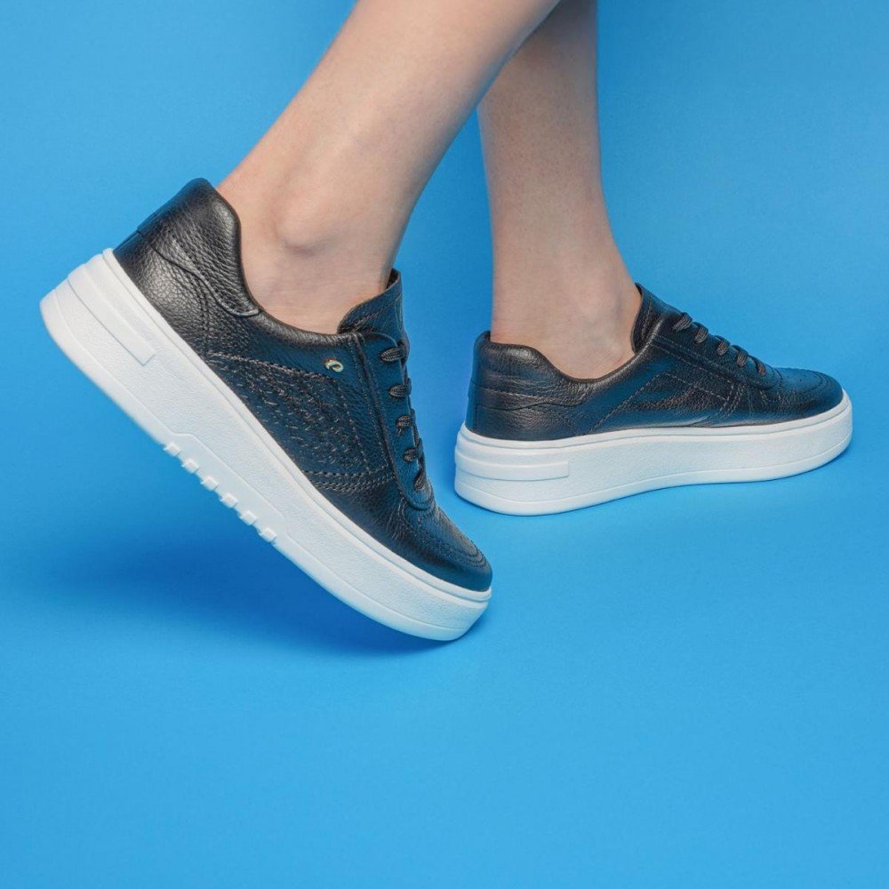 Tenis Pegada 213101-04 Flatform Feminino Preto 6