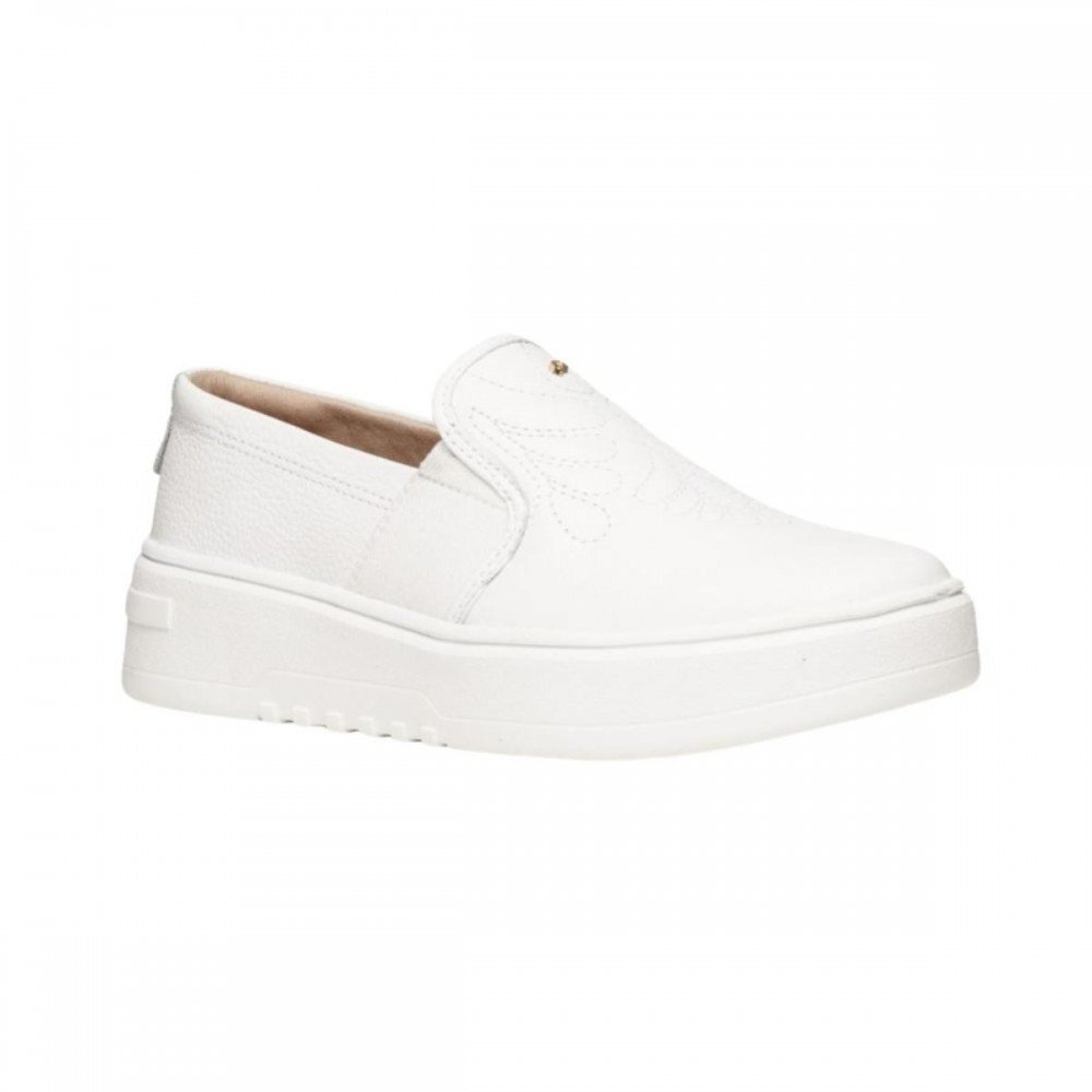 Tenis Pegada 213106-01 Slip On Feminino Branco 3