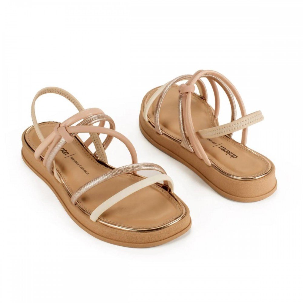 Sandalia Dakota Y9392 Papete Feminino Bege 4