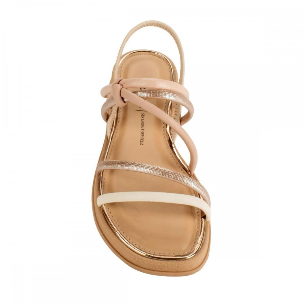 Sandalia Dakota Y9392 Papete Feminino Bege 6
