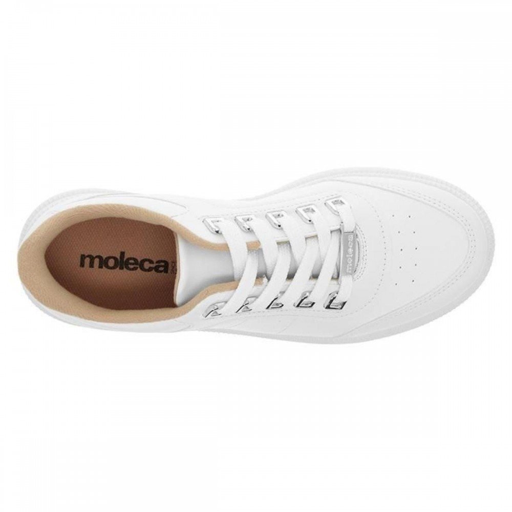 Tenis Moleca 5816.104 Flatform Feminino Branco 6