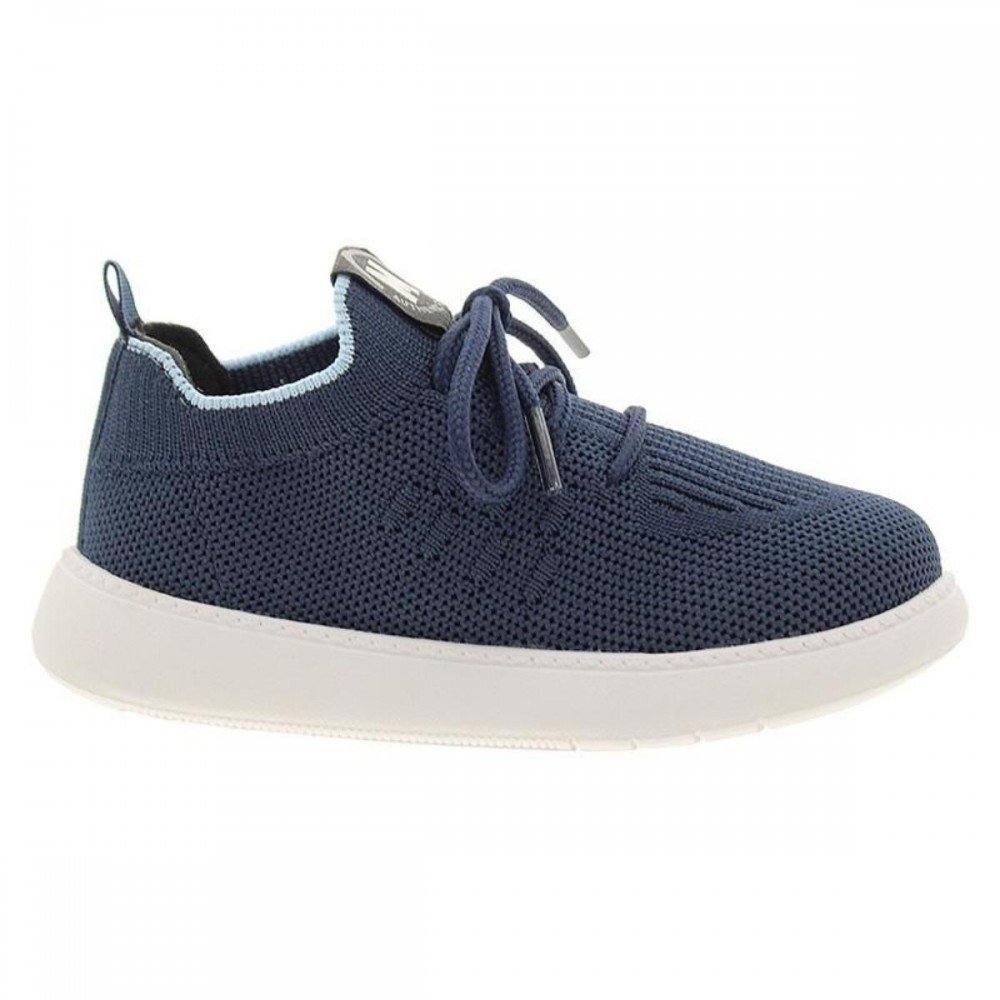 Tenis Molekinho 2635.105 Knit Infantil Azul 5