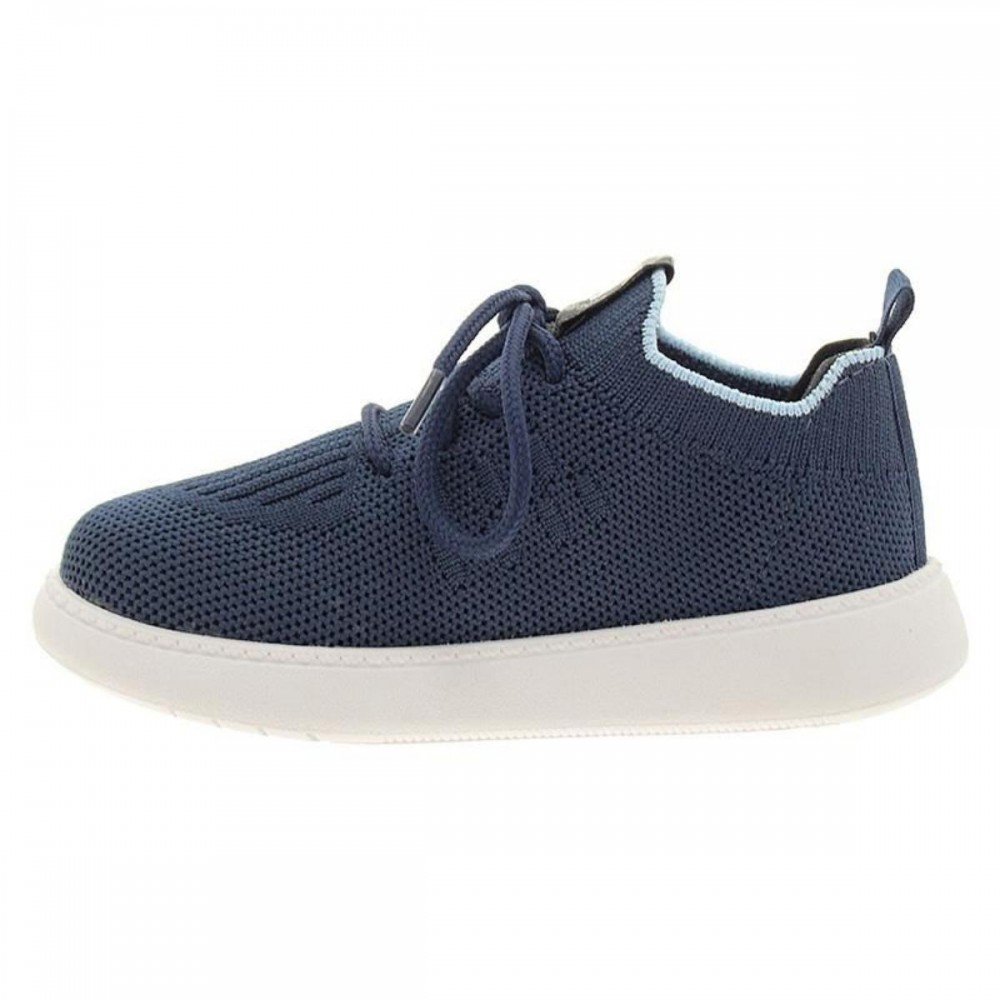 Tenis Molekinho 2635.105 Knit Infantil Azul 2