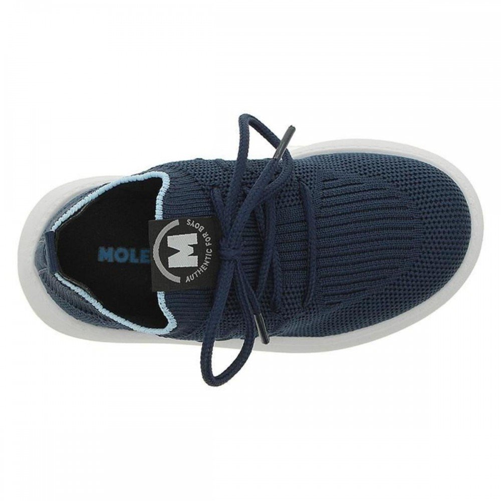 Tenis Molekinho 2635.105 Knit Infantil Azul 6