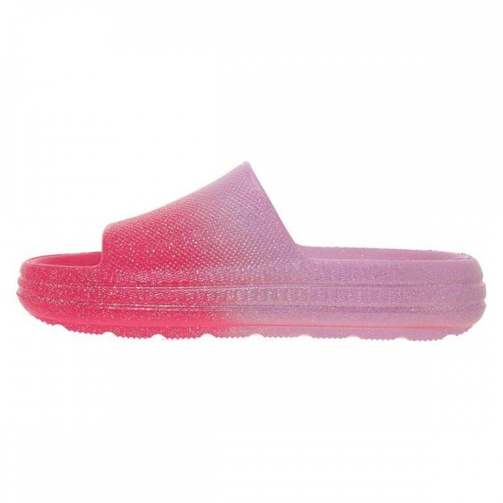 Chinelo Molekinha 2338.300 Slide Nuvem Infantil Rosa/Lilás 2