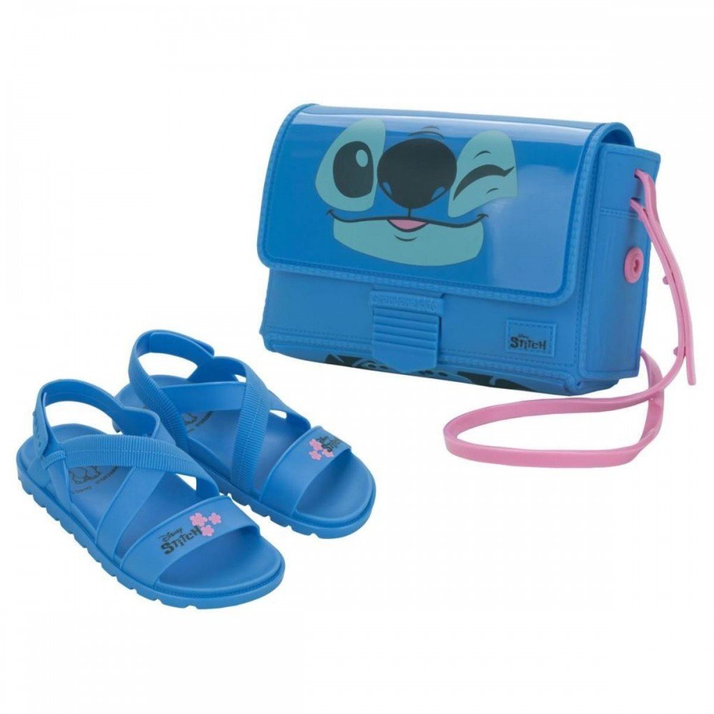 Sandalia Grendene Kids 23269 Fun Bag Stitch Azul 2