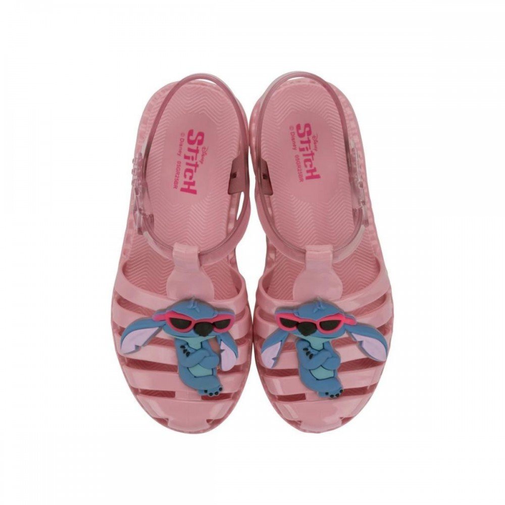 Sandalia Grendene Kids 23322 Duo Stitch Infantil Rosa 2