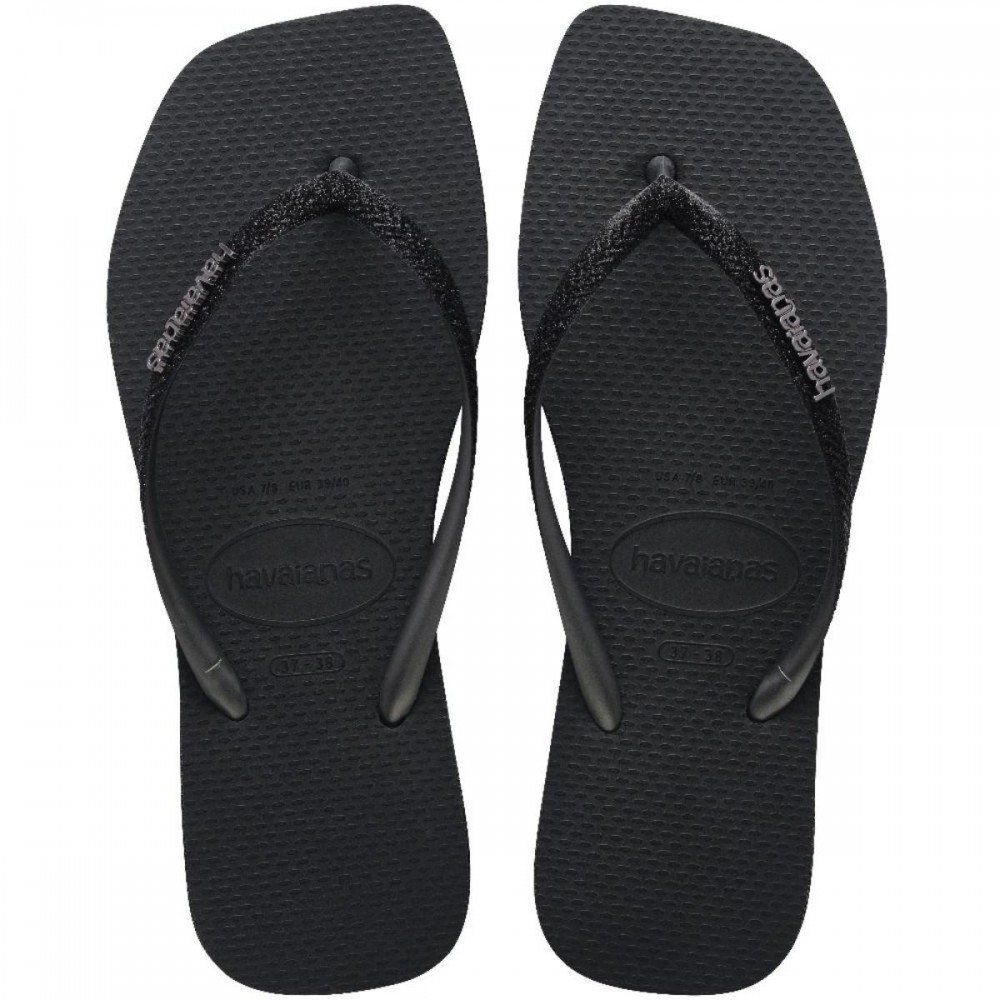 Chinelo Havaianas Slim Square Sparkle 415024827 Preto 2