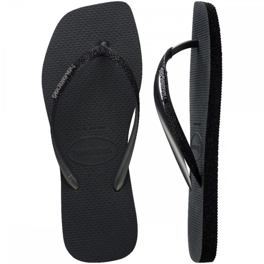 Chinelo Havaianas Slim Square Sparkle 415024827 Preto 4