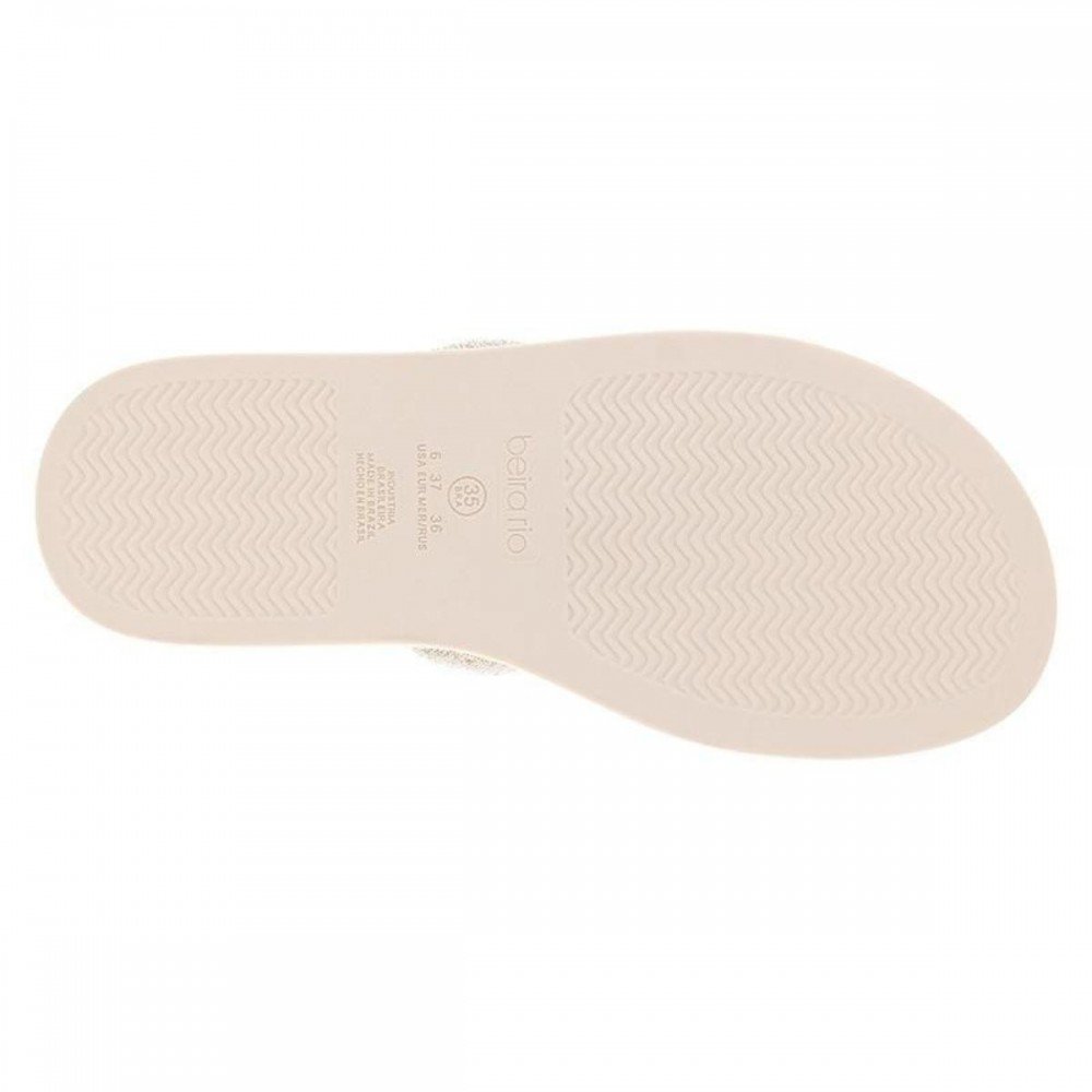 Chinelo Beira Rio 8488.122 Papete Feminino Prata 8