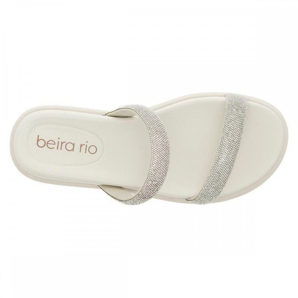 Chinelo Beira Rio 8488.122 Papete Feminino Prata 7
