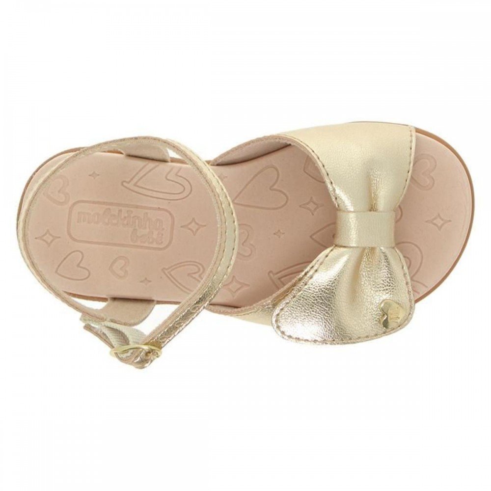 Sandalia Molekinha 2743.103 Infantil Dourado 6