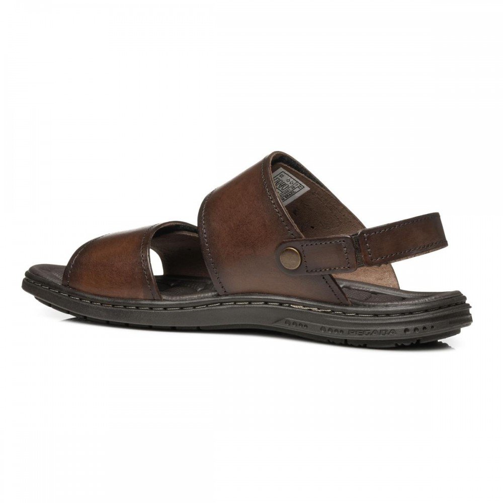Sandalia Pegada 131288-01 Masculino Marrom 2
