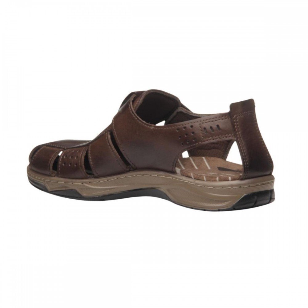 Sandalia Pegada 132255-03 Masculino Marrom 2