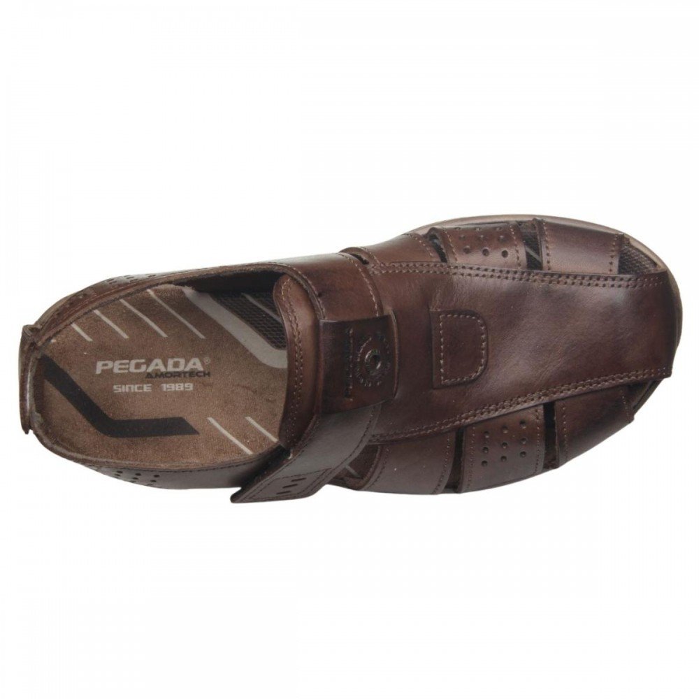 Sandalia Pegada 132255-03 Masculino Marrom 4
