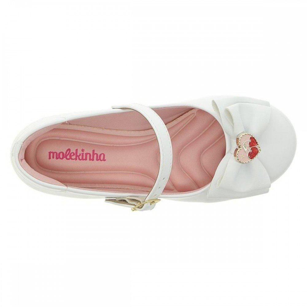 Sapatilha Molekinha 2083.1140 Infantil Branco 6