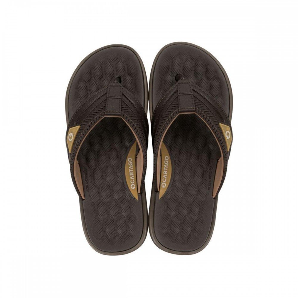 Chinelo Cartago 12496b Malta vi Masculino Marrom 3