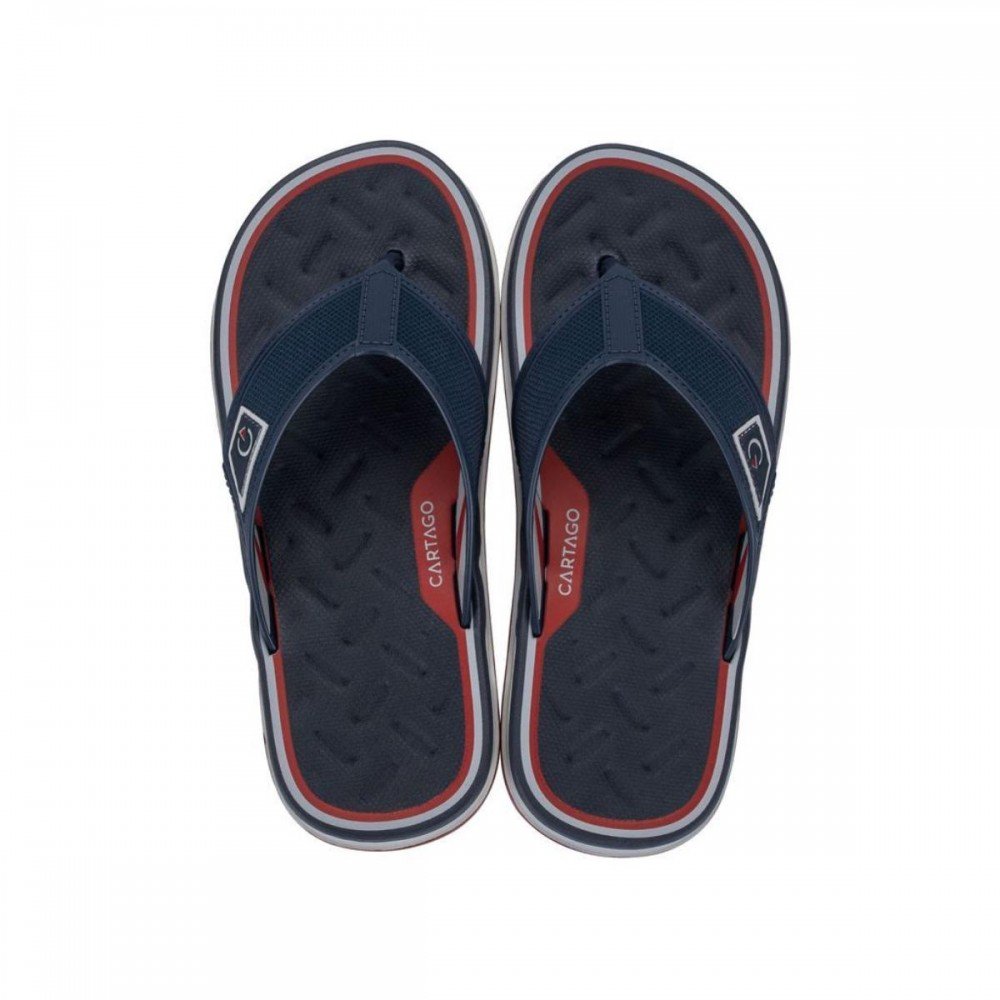 Chinelo Cartago 12308b Malaga Sport Dedo Azul Marinho 2